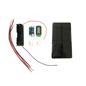 Panel solar 6V 1,25W con porta batería, y cargador CN3065