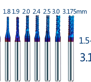 Fresas de 1,5 a 3,175mm