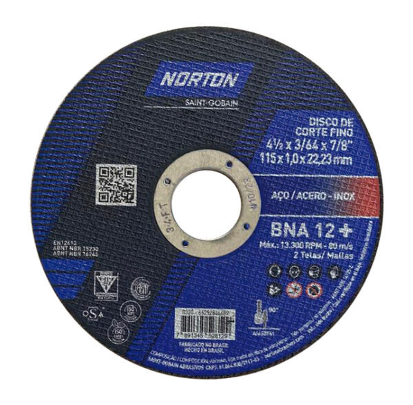 Disco de corte Norton 1,0mm